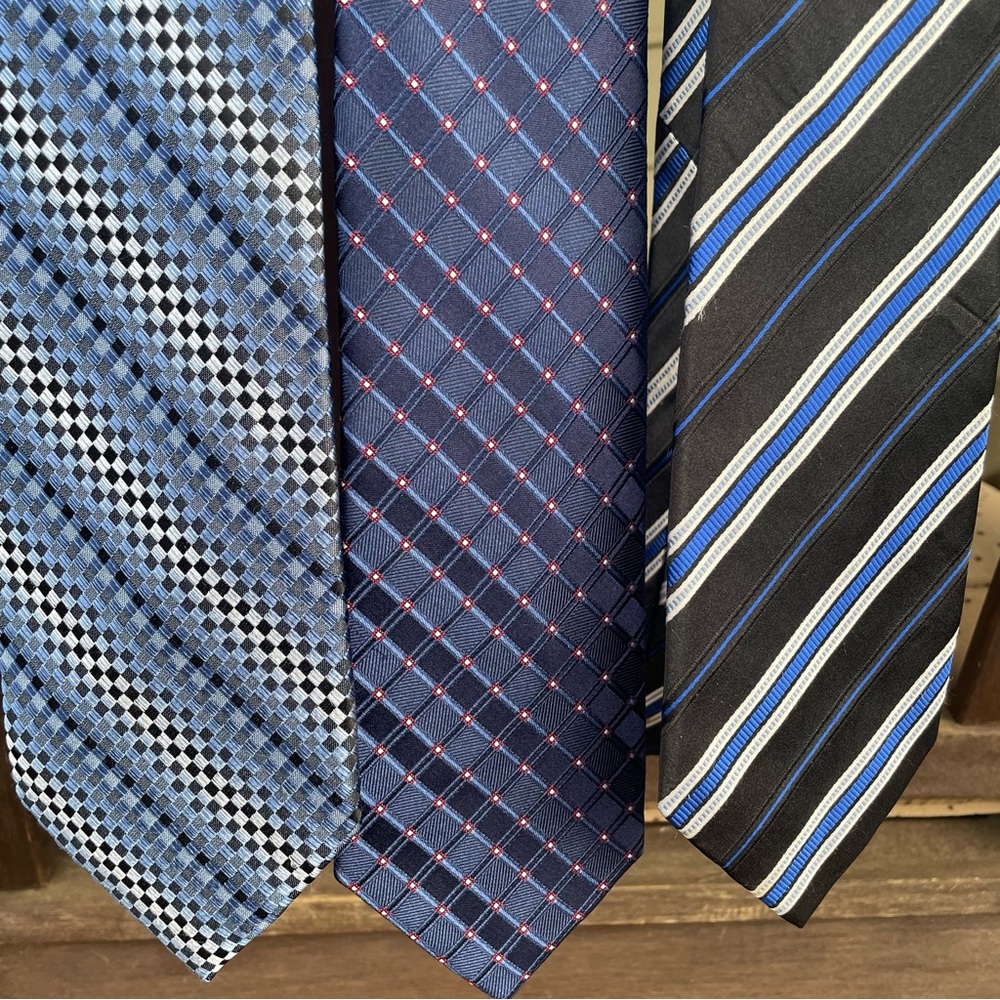 Blue neck ties 💙 Set of 2